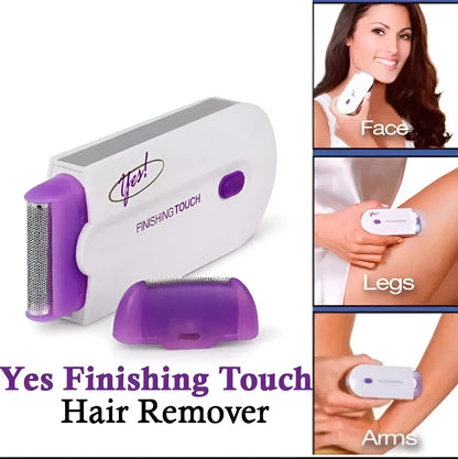 Finishing Touch 2-in-1 Face & Body Hair Remover for Women – Pain Free Electric Trimmer