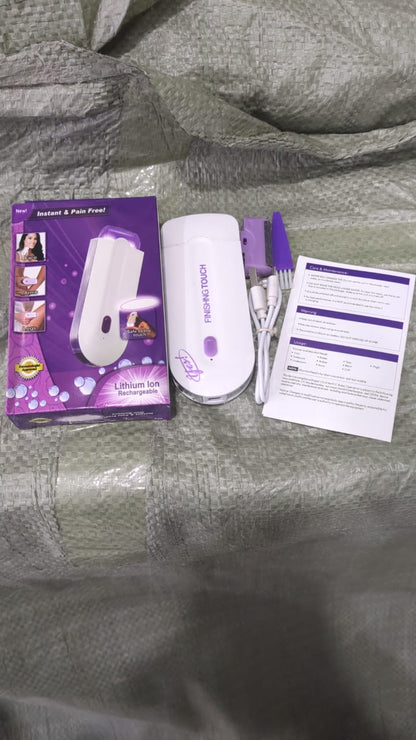 Finishing Touch 2-in-1 Face & Body Hair Remover for Women – Pain Free Electric Trimmer